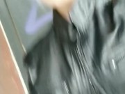 Public, cute tight pussy flashes on the street, could fuck me by the wall? 11/16