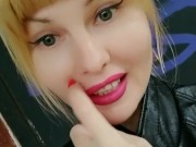 Public, cute tight pussy flashes on the street, could fuck me by the wall? 12/16