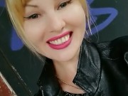 Public, cute tight pussy flashes on the street, could fuck me by the wall? 4/16