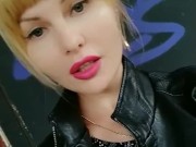 Public, cute tight pussy flashes on the street, could fuck me by the wall? 6/16