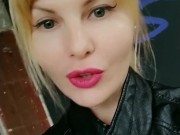 Public, cute tight pussy flashes on the street, could fuck me by the wall? 8/16