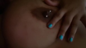 Early morning nipple play