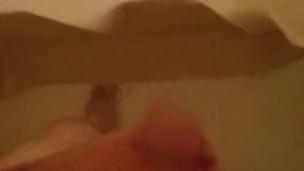 Shower jerking whiskey dick