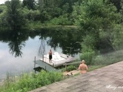 Setting Up Before and After The Camera Rolls - Random Missy and George Clip 1/16