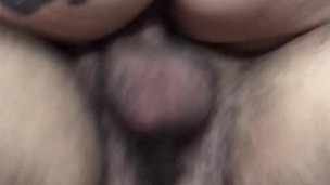 listen close, you can here me soaking masters cock while i hop up and down
