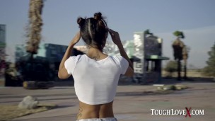 TOUGHLOVEX Latina Abby Lee Brazil fucked hard outdoors