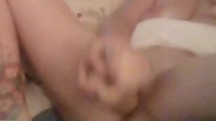 Sexy Milf Fucks Herself with Large Dildo Until She Cums