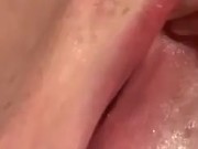 Stretching my tight wet pussy