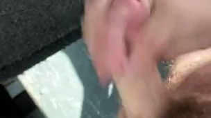 Masturbating on coach bus