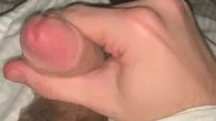 Hairy Hot Young 21 Year Old Twink Jerking Soft Cock POV