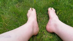 Relaxing in the grass
