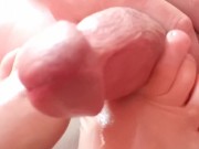 Rubbing my cock with her feet 8/16