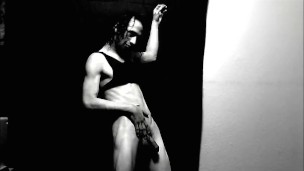 Transgirl Naked Posing for Self-Photography Artwork