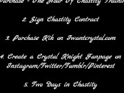 Proper Chastity Training 101 - The Beginning Crystal Knight Edging & Denial Iwantclips Goddess