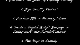 Proper Chastity Training 101 - The Beginning Crystal Knight Edging & Denial Iwantclips Goddess