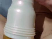 Edging and CUM hard with asshole Fleshlight
