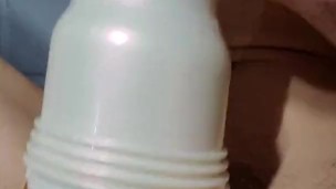 Edging and CUM hard with asshole Fleshlight