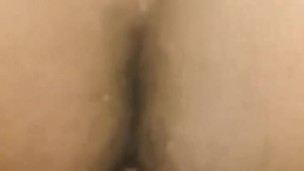 Bi hubby playing with dildo