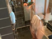 a chick masturbating in the shower and squirted 3/16