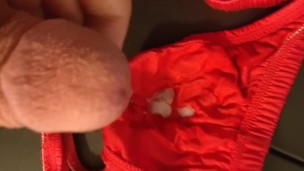 Cumming into Red Thong (for SALE) - Part 2