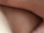Rubbing my clit to orgasm while watching porn