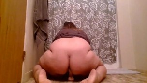 Big Girl Trying to Take a dildo