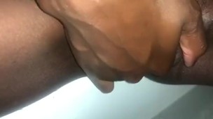 Rubbing My Wet Pussy in the Bathtub