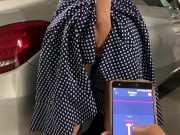 public Masturbation with lovens (LUSH)in the nightclub and in the Parking 13/16