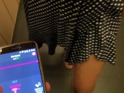 public Masturbation with lovens (LUSH)in the nightclub and in the Parking 6/16