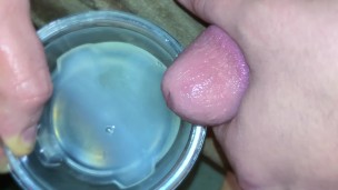 SO MUCH CUM! CUM BLAST IN BUCKET