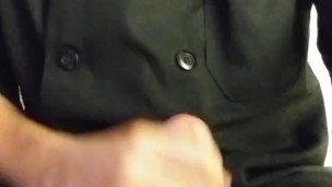 Huge cumshot at work