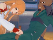 (3D Hentai) SAO Sword Art Online - Asuna and Agil (アスナ ソードアート・オンライン 性的) 1/16