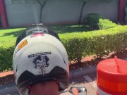 Smoking a joint and fucking on top of a parking garage in Las Vegas
