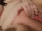 Chubby tatttoed girl masturbate on the bedroom