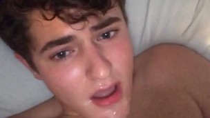 shooting a hot load onto my face