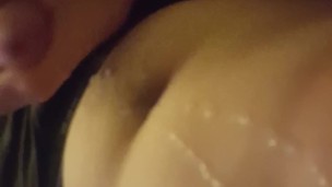 Cumming on belly