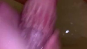 Busting a huge load in the shower