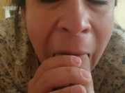 Tiny Married Spanish Teacher Sucks My Big Cock HARD SUCTION! 5/16