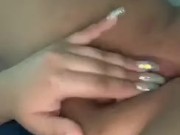 rubbing my wet pussy