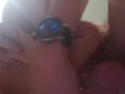 Deepthroating my pussy toys mouth hard! (Huge cumshot) 11/16