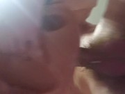 Deepthroating my pussy toys mouth hard! (Huge cumshot) 4/16