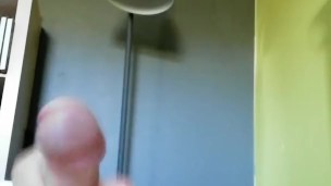 Quick cum before shower