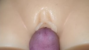 Onahole cumshot.
