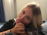 BABY FACE BLOWJOB AND EAT SOME CUM  10/16