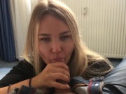 BABY FACE BLOWJOB AND EAT SOME CUM  11/16
