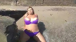 Naked big boobs in public place. Hot bbw