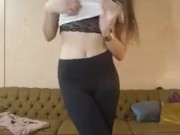 Super slow strip from leggings to nude 4/16