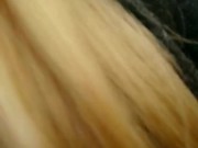 Horny luxury office blonde, lunch at a public cafe, craving showing pussy 11/16