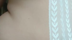 BBW girl is playing with the new sexy lingerie