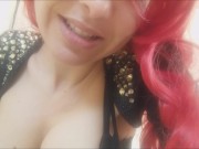 Aunt Chantal is a sexy lady, yet burping like a man